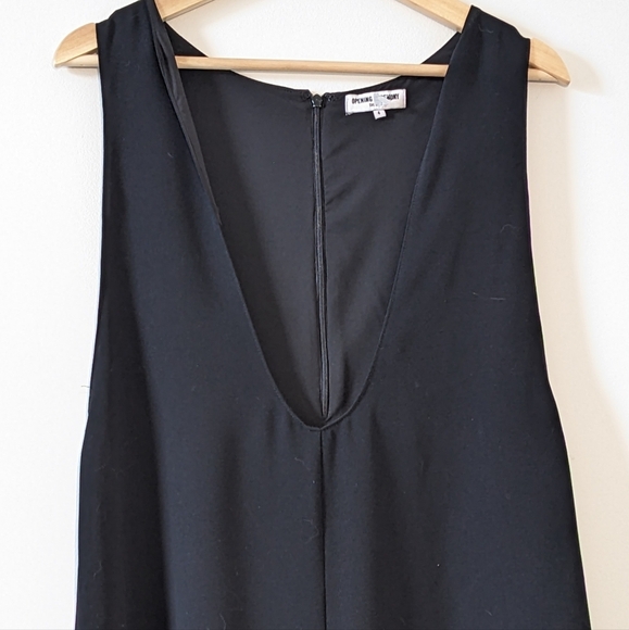 Opening Ceremony Talene Sleeveless Woven Jumpsuit Wide Leg Oversized Black Sze 4 - Picture 6 of 15